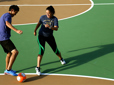 People playing futsal in Vance Park