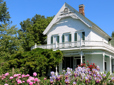 Zimmerman House and flower garden