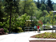 People on paved path in Main City Park